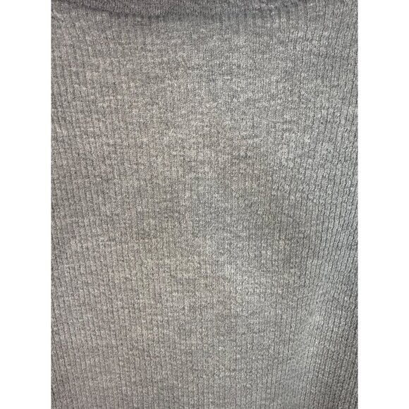 Levis Womens Gray Ribbed Button-Up Cardigan Sweater With Folded Collar Size L - Picture 7 of 7